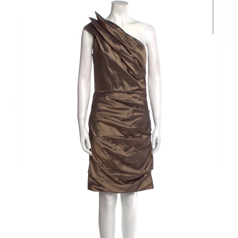 Elegant Halston Heritage One-Shoulder Dress
